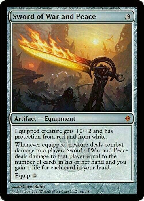 Sword of War and Peace ~ New Phyrexia [ NM ] [ Magic MTG ]
