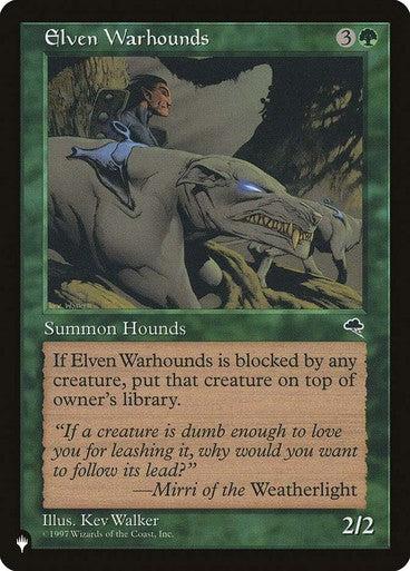 Elven Warhounds ~ The List [ NM ] [ Magic MTG ]