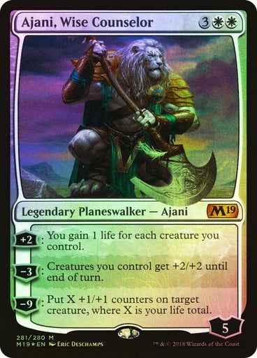 FOIL Ajani, Wise Counselor ~ Core 2019 [ EX ] [ Magic MTG ]