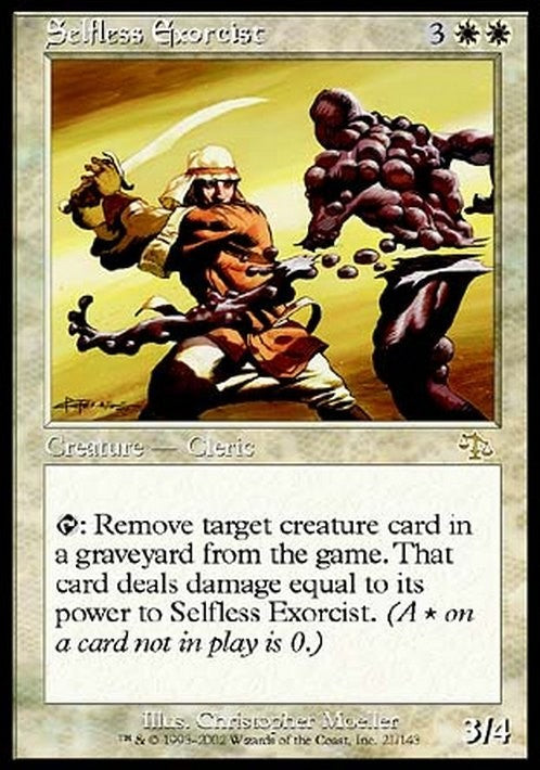 Selfless Exorcist ~ Judgment [ EX ] [ Magic MTG ]