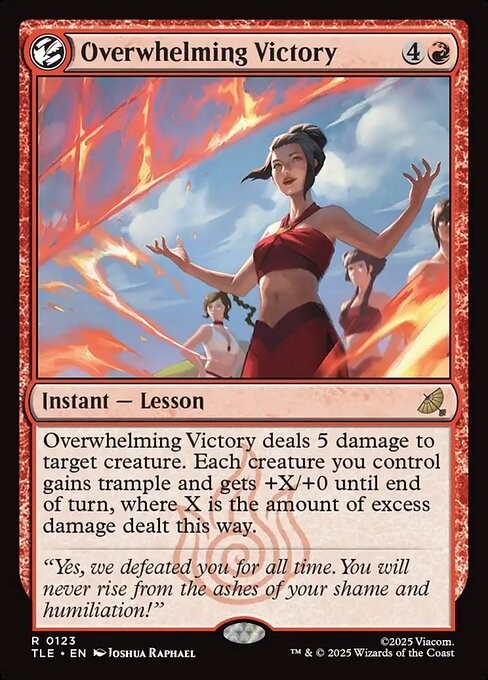 Overwhelming Victory ~ Avatar: The Last Airbender [ NM ] [ Magic MTG ]