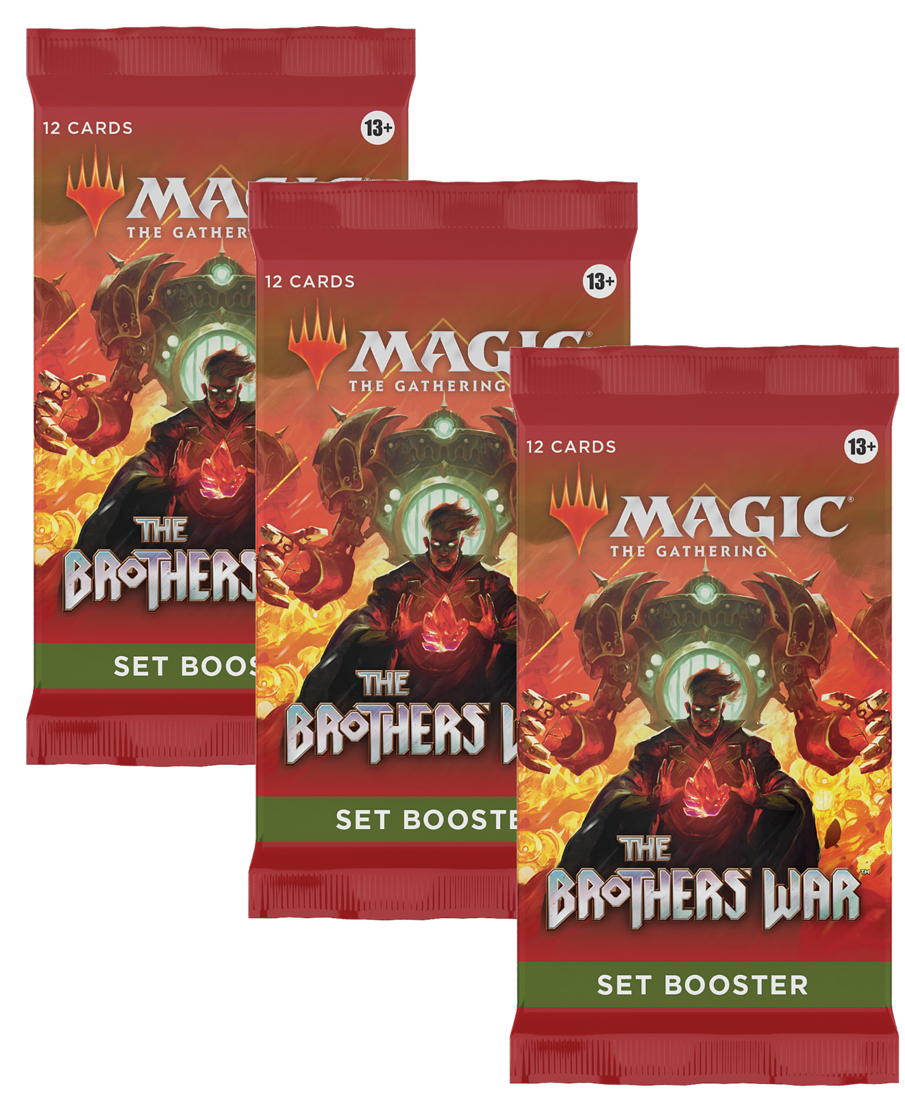 3 x Set Booster Pack ~ The Brothers' War ~ MTG Sealed