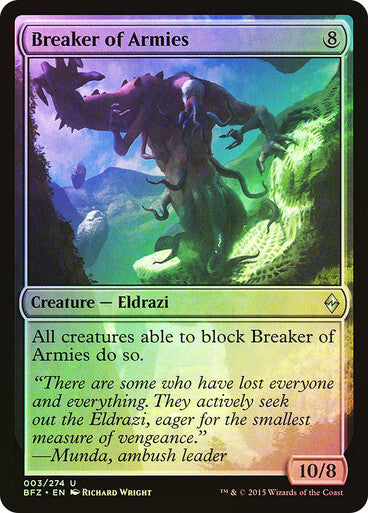 FOIL Breaker of Armies ~ Battle for Zendikar [ EX ] [ Magic MTG ]