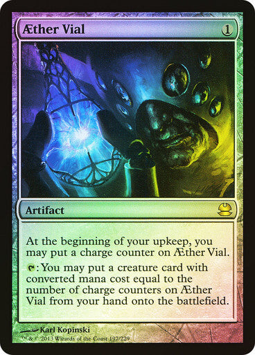 FOIL Aether Vial ~ Modern Masters 2013 [ EX ] [ Magic MTG ]