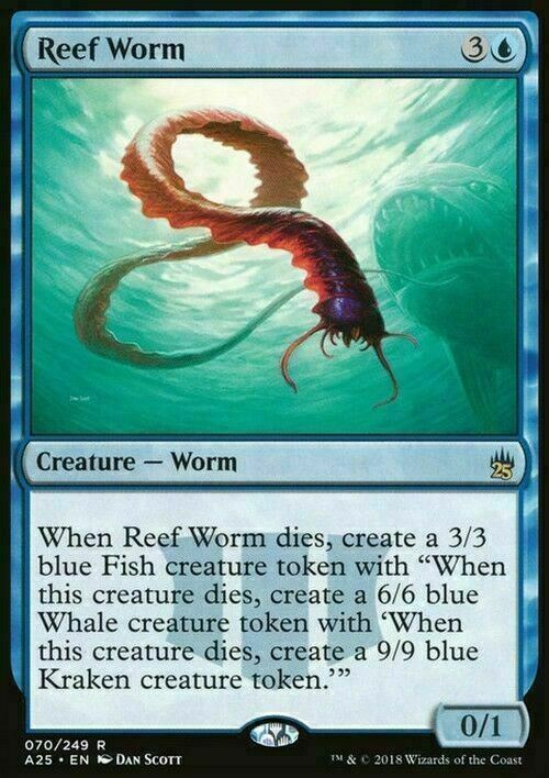 Reef Worm ~ Masters 25 [ EX ] [ Magic MTG ] - London Magic Traders Ltd