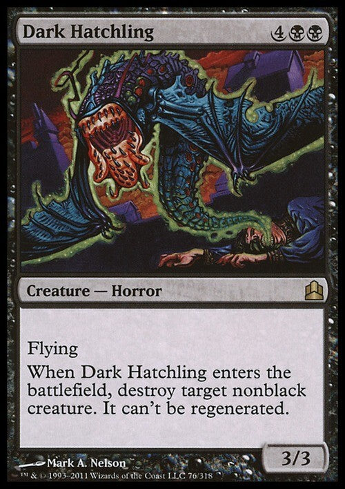 Dark Hatchling ~ Commander 2011 [ EX ] [ Magic MTG ]