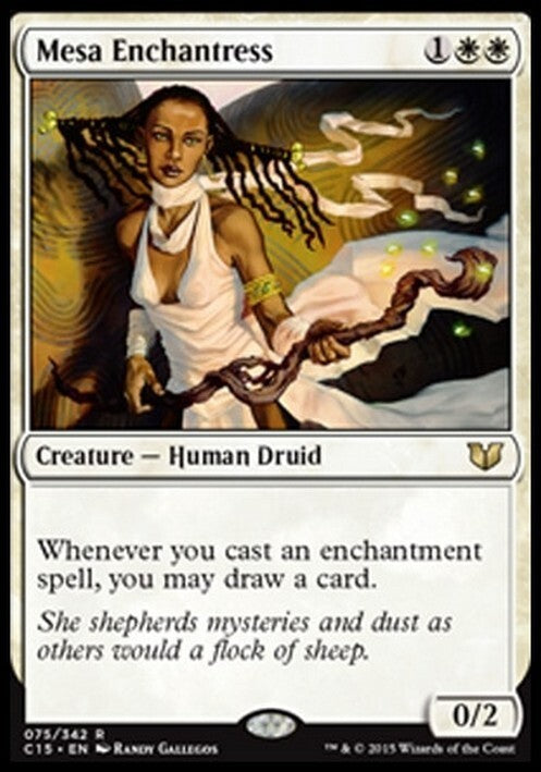 Mesa Enchantress ~ Commander 2015 [ EX ] [ Magic MTG ]