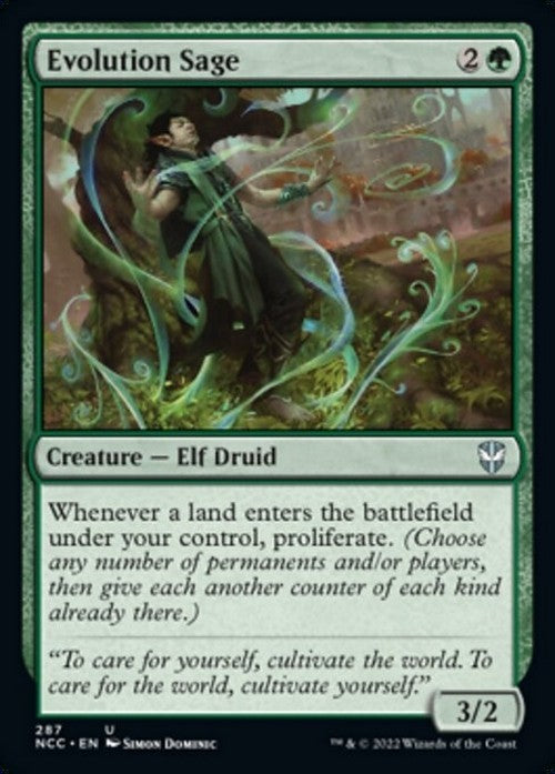 Evolution Sage ~ Streets of New Capenna [ NM ] [ Magic MTG ]