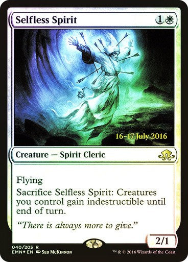 FOIL Selfless Spirit ~ Prerelease Eldritch Moon [ EX ] [ Magic MTG ]