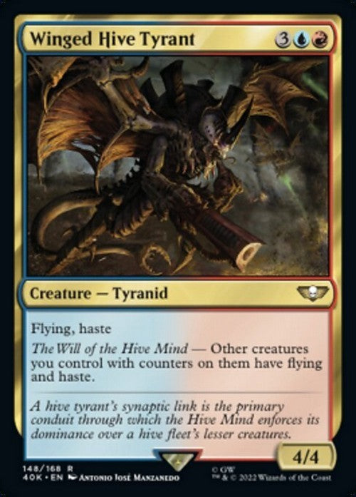 Winged Hive Tyrant ~ Commander: Warhammer 40,000 [ NM ] [ Magic MTG ]