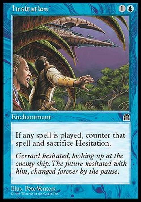 Hesitation ~ Stronghold [ EX ] [ Magic MTG ]