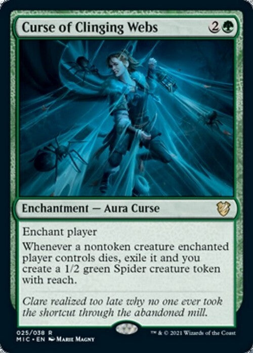 Curse of Clinging Webs ~ Commander: Midnight Hunt [ NM ] [ Magic MTG ]