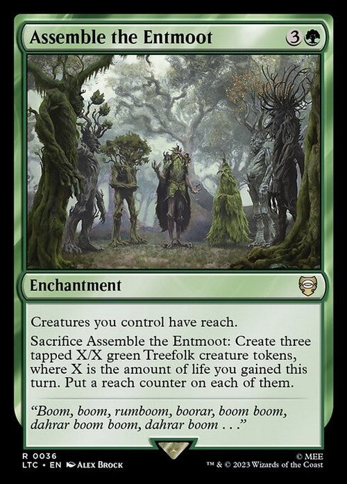 Assemble the Entmoot ~ Commander: Lord of the Rings [ NM ] [ Magic MTG ]
