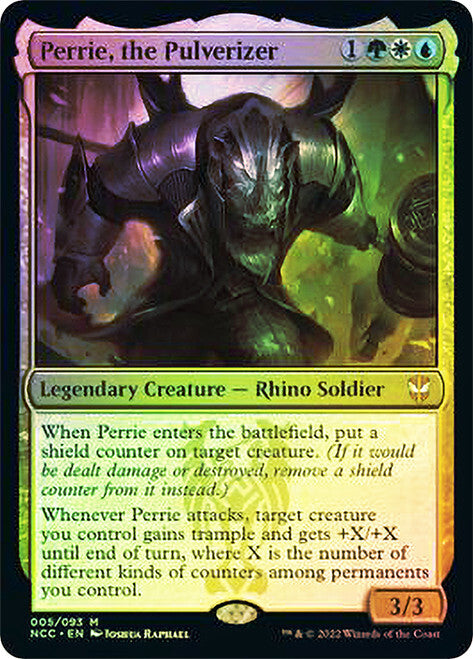 FOIL Perrie, the Pulverizer ~ Commander: Streets of New Capenna [ EX ] [ MTG ]