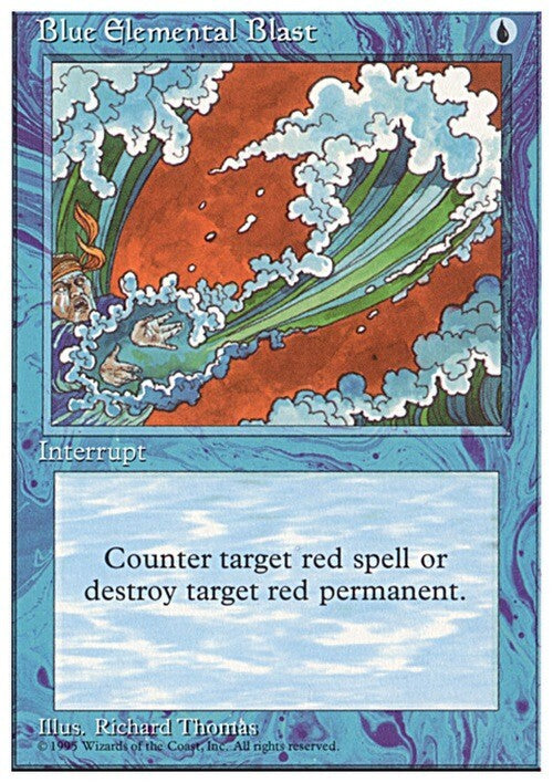 Blue Elemental Blast ~ Fourth Edition [ EX ] [ Magic MTG ]