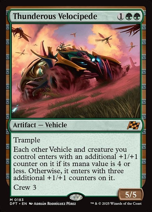 Thunderous Velocipede ~ Aetherdrift [ NM ] [ Magic MTG ]