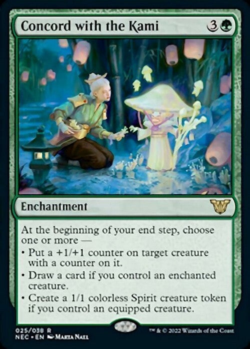 Concord with the Kami ~ Commander: Kamigawa: Neon Dynasty [ NM ] [ Magic MTG ]