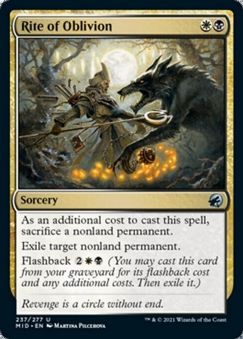 Rite of Oblivion ~ Midnight Hunt [ NM ] [ Magic MTG ]