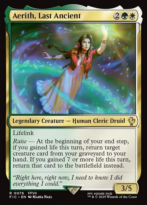 Aerith, Last Ancient ~ Commander: Final Fantasy [ NM ] [ Magic MTG ]