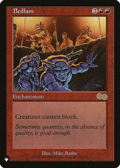 Bedlam ~ The List [ NM ] [ Magic MTG ]