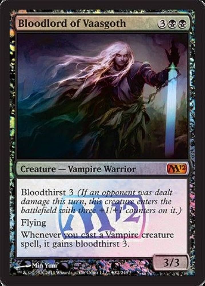 FOIL Bloodlord of Vaasgoth ~ Prerelease Magic 2012 [ EX ] [ Magic MTG ]