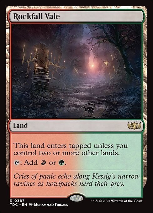 Rockfall Vale ~ Commander: Tarkir: Dragonstorm [ NM ] [ Magic MTG ]
