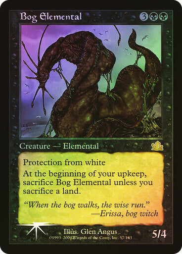 FOIL Bog Elemental ~ Mercadian Masques [ EX ] [ Magic MTG ]