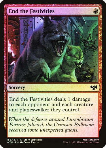FOIL End the Festivities ~ Crimson Vow [ NM ] [ Magic MTG ]