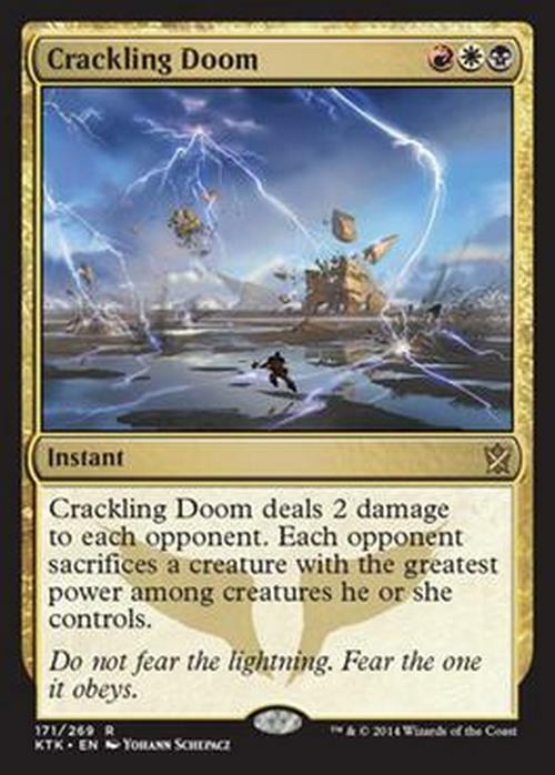 Crackling Doom ~ Khans of Tarkir [ EX ] [ Magic MTG ]