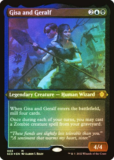 FOIL ETCHED Gisa and Geralf ~ Starter Commander [ NM ] [ Magic MTG ]