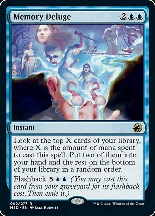 Memory Deluge ~ Midnight Hunt [ NM ] [ Magic MTG ]