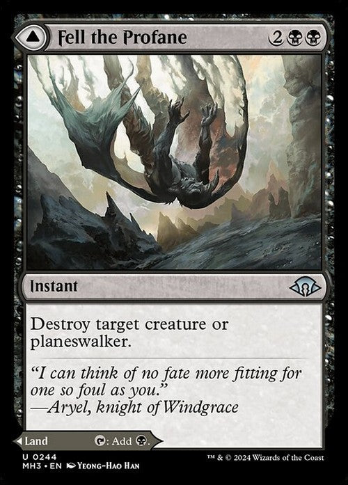 Fell the Profane / Fell Mire ~ Modern Horizons 3 [ NM ] [ Magic MTG ]