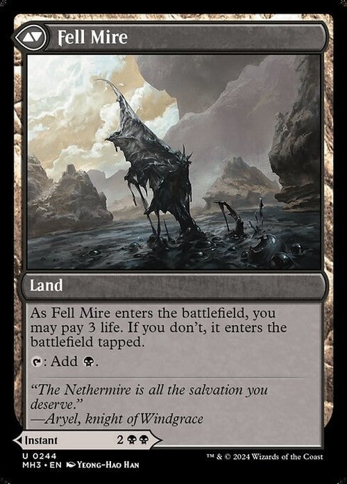 Fell the Profane / Fell Mire ~ Modern Horizons 3 [ NM ] [ Magic MTG ]