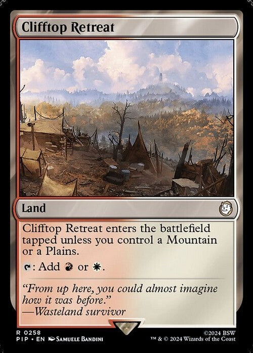 Clifftop Retreat ~ Commander: Fallout [ NM ] [ Magic MTG ]