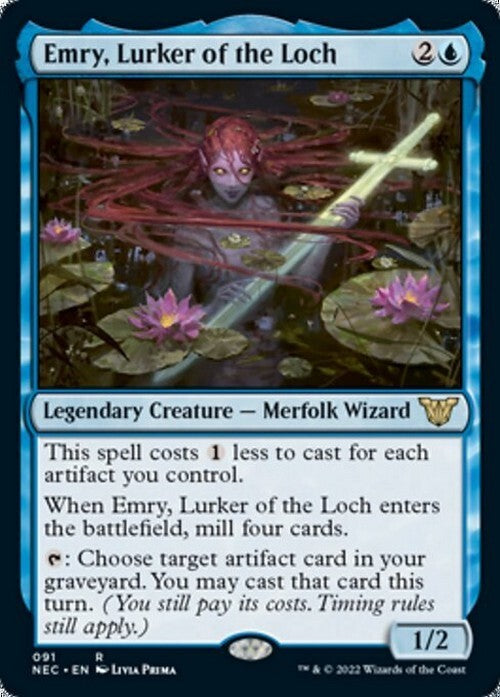 Emry, Lurker of the Loch ~ Commander: Kamigawa: Neon Dynasty [ NM ] [ MTG ]