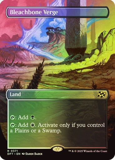 FOIL BORDERLESS Bleachbone Verge ~ Aetherdrift [ NM ] [ Magic MTG ]