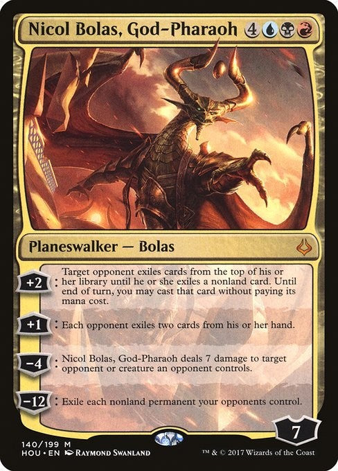 Nicol Bolas, God-Pharaoh ~ Hour of Devastation [ EX ] [ Magic MTG ]