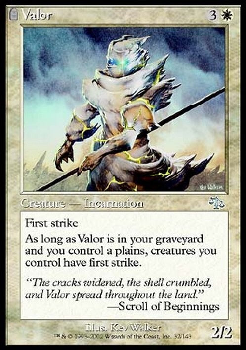 Valor ~ Judgment [ EX ] [ Magic MTG ]