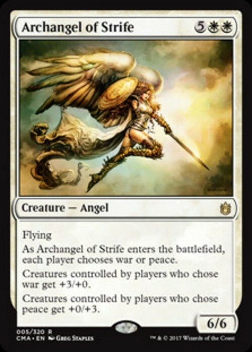 Archangel of Strife ~ Commander Anthology 1 [ EX ] [ Magic MTG ]
