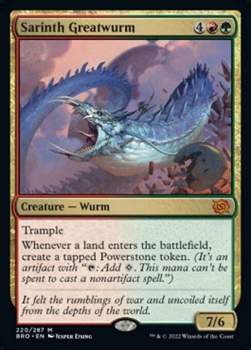 Sarinth Greatwurm ~ The Brothers' War [ NM ] [ Magic MTG ]