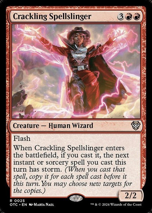 Crackling Spellslinger ~ Commander: Outlaws of Thunder Junction [ NM ] [ MTG ]
