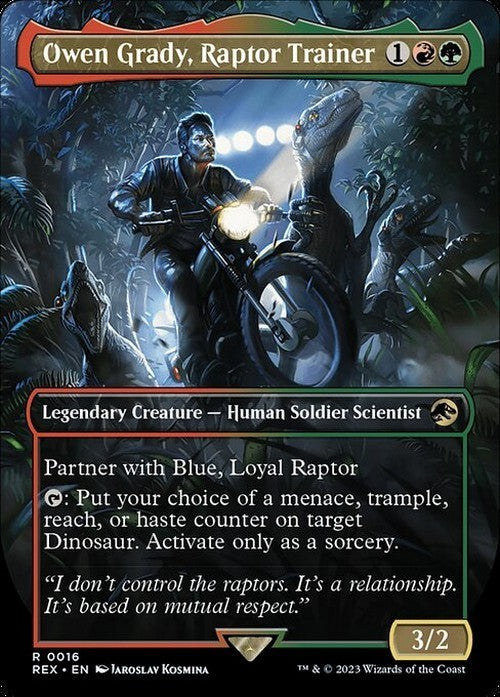 Owen Grady, Raptor Trainer ~ Universes Beyond: Jurassic World [ NM ] [ MTG ]