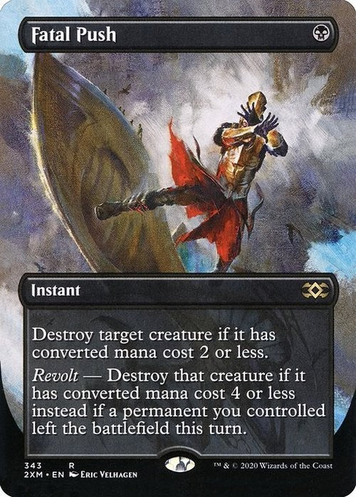 BORDERLESS Fatal Push ~ Double Masters [ NM ] [ Magic MTG ]