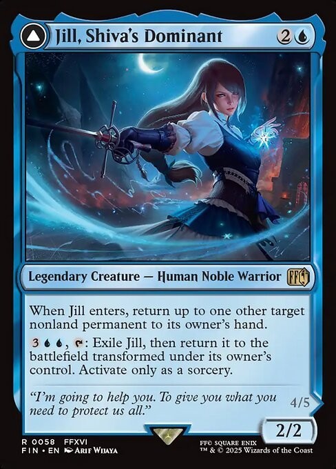 Jill, Shiva's Dominant ~ Final Fantasy [ NM ] [ Magic MTG ]