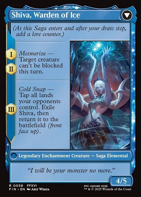 Jill, Shiva's Dominant ~ Final Fantasy [ NM ] [ Magic MTG ]
