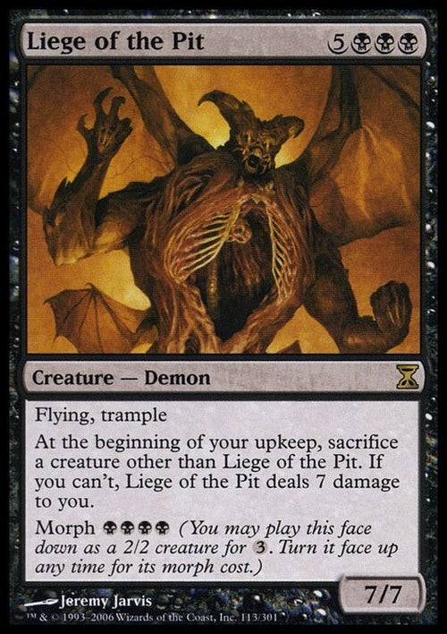 Liege of the Pit ~ Time Spiral [ EX ] [ Magic MTG ]