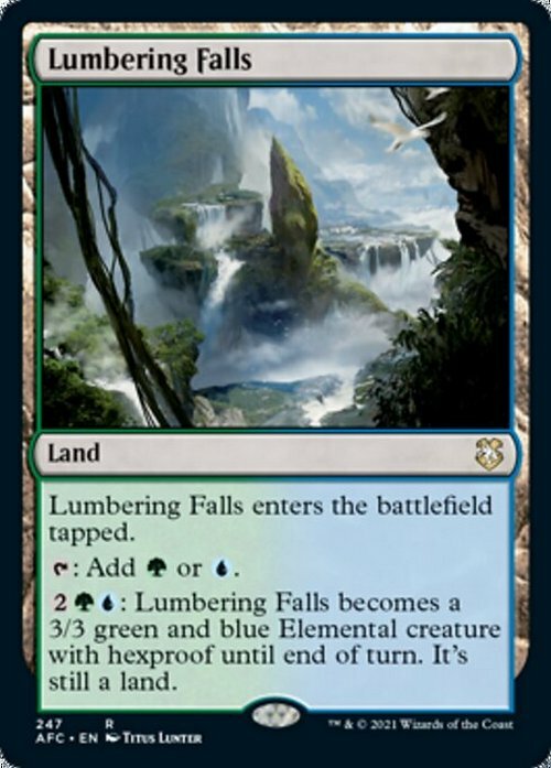 Lumbering Falls ~ Commander: Adventures in the Forgotten Realms [ NM ]
