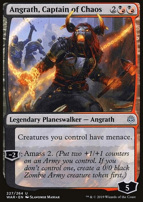 Angrath, Captain of Chaos ~ War of the Spark [ EX ] [ Magic MTG ]