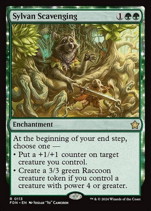 Sylvan Scavenging ~ Foundations [ NM ] [ Magic MTG ]