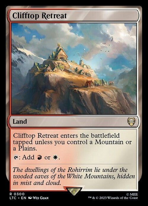 Clifftop Retreat ~ Commander: Lord of the Rings [ NM ] [ Magic MTG ]